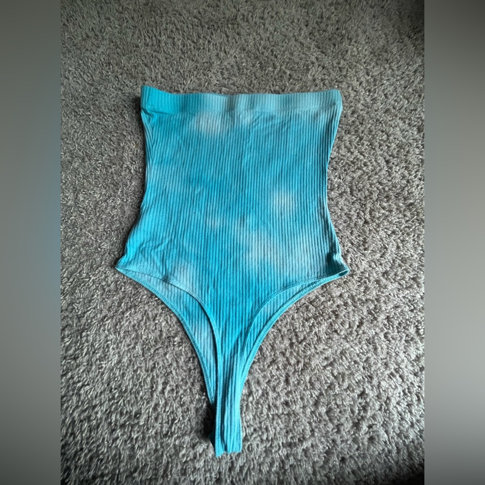 Tie dye blue Eden Bodysuit!